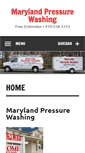 Mobile Screenshot of maryland-pressure-washing.com