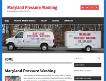Tablet Screenshot of maryland-pressure-washing.com